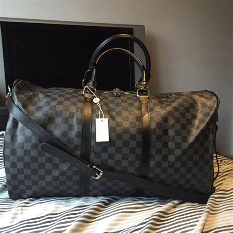 louis vuitton mens weekend bag black